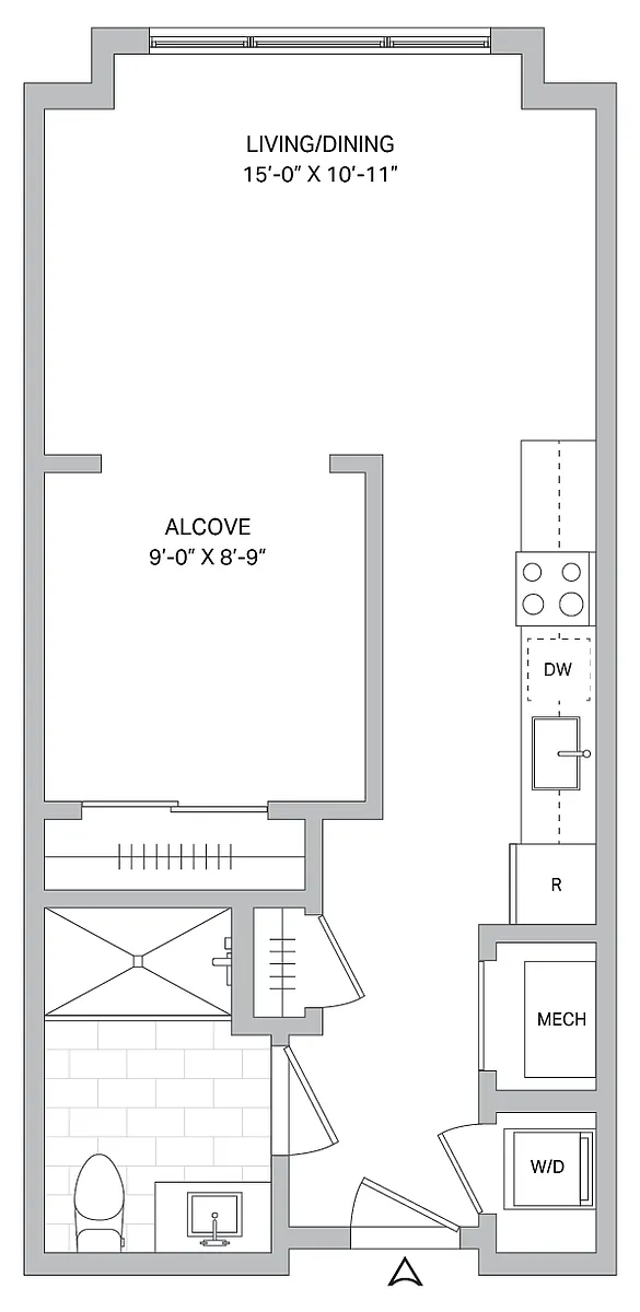 Floor plan Studio-S-01A.2