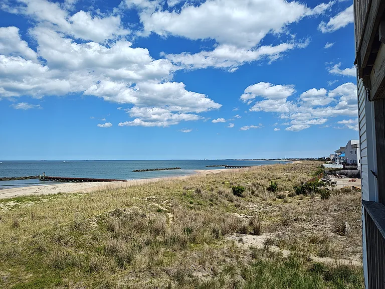 View to the east of beach from balcony