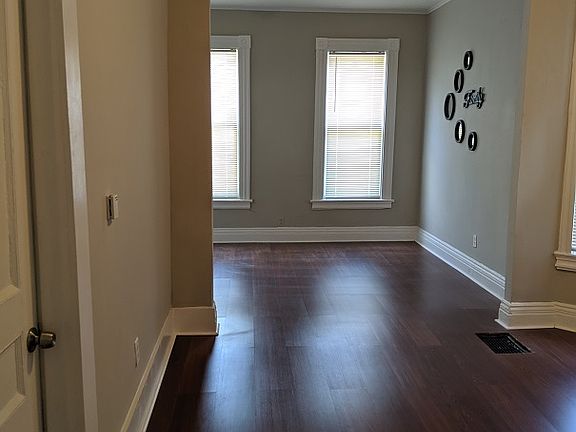 Living room and dining area
