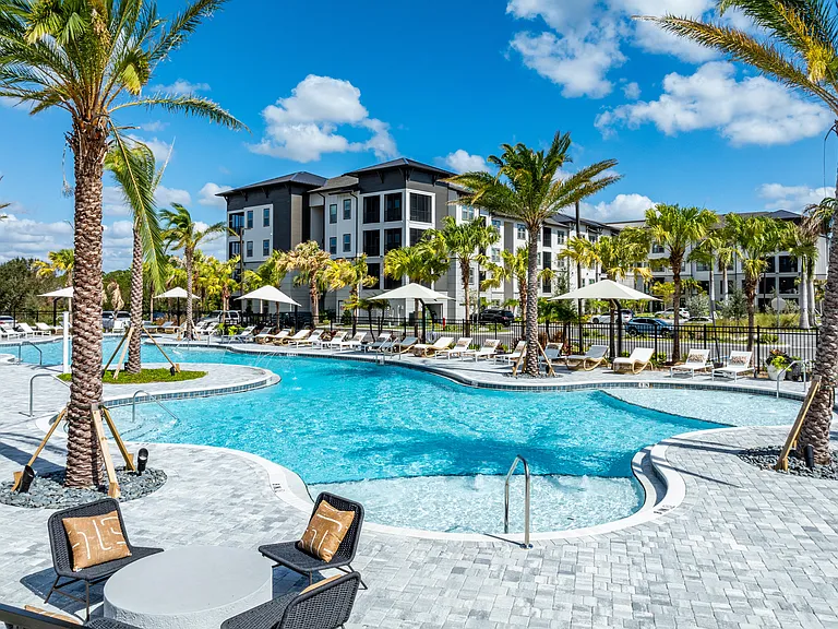 Resort-Style Salt-Water Pool with Sun Shelf