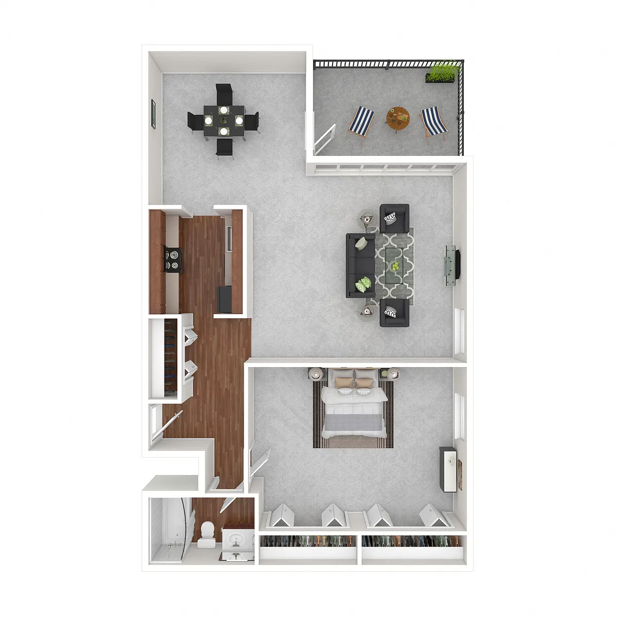 Floor plan 1Bedroom 1Bathroom