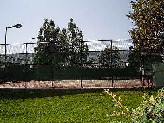 1 of twelve tennis courts