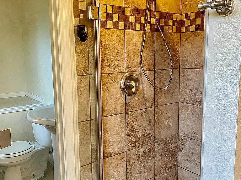 Master shower