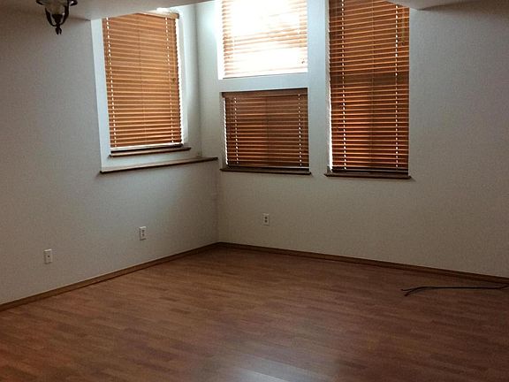 Living room with large windows.