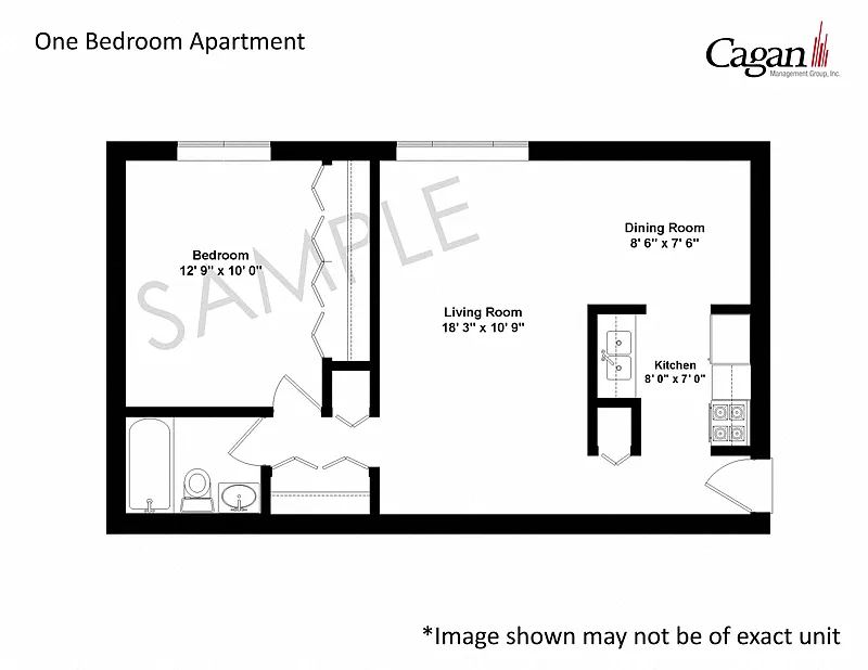 Floor plan One Bedroom