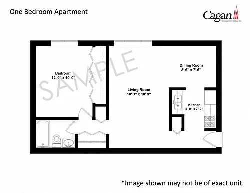 Floor plan One Bedroom