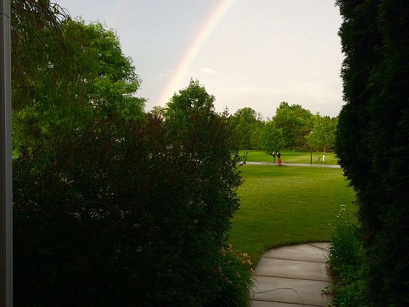 Rainbow from the front door