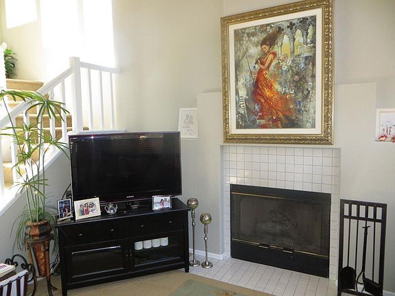 Fireplace in living room