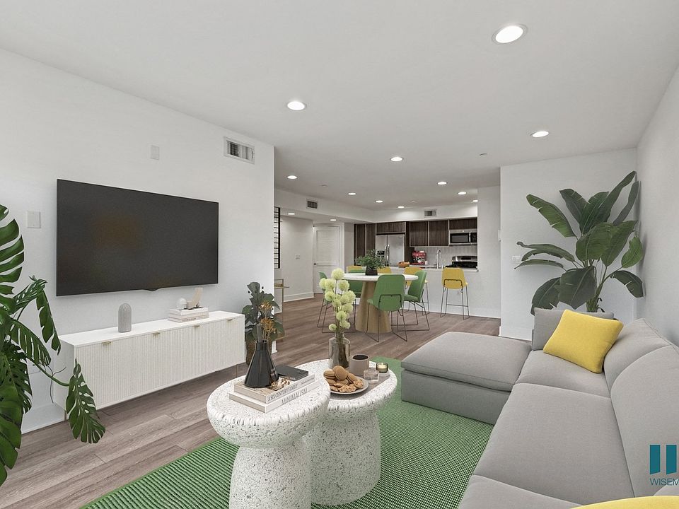 Open-Concept Kitchen, Dining, and Living Room Space
