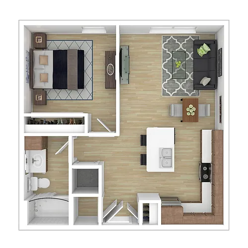 Floor plan 1B1B