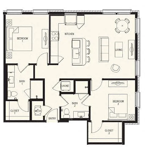 Floor plan B3