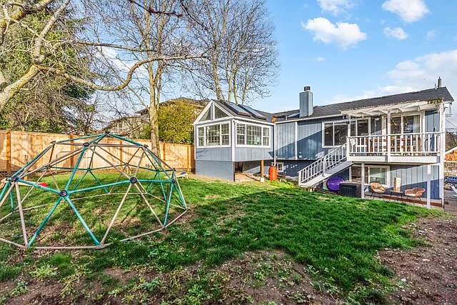 Play structure included