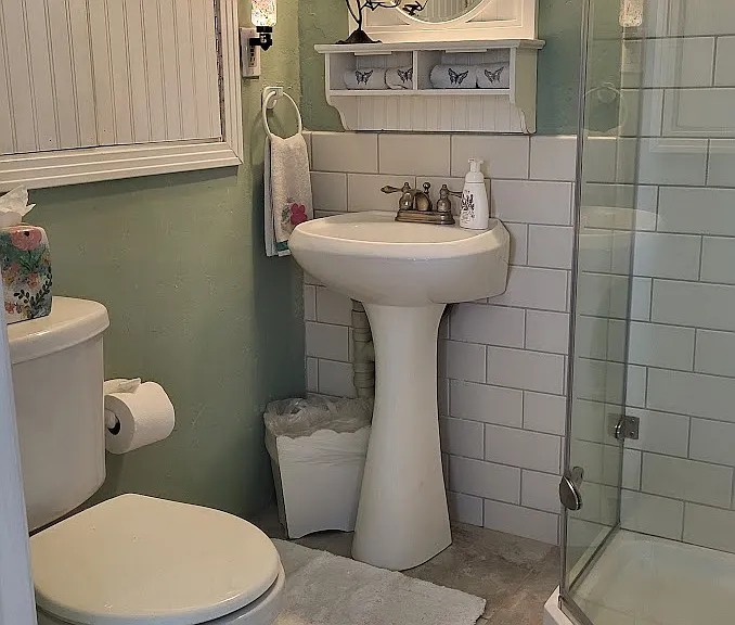 Bathroom with tile shower