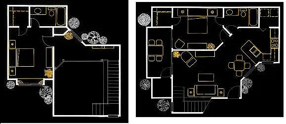Floor plan 2 Bedroom Townhouse