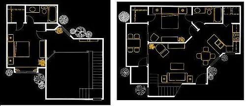 Floor plan 2 Bedroom Townhouse
