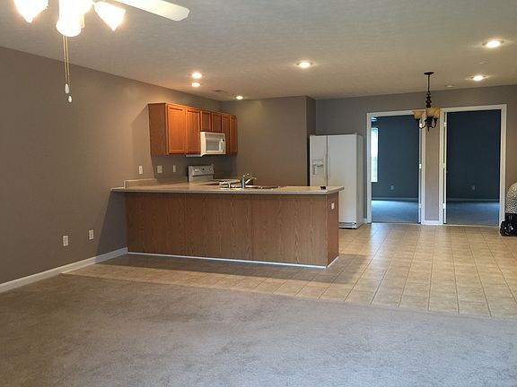 Open living room into kitcken