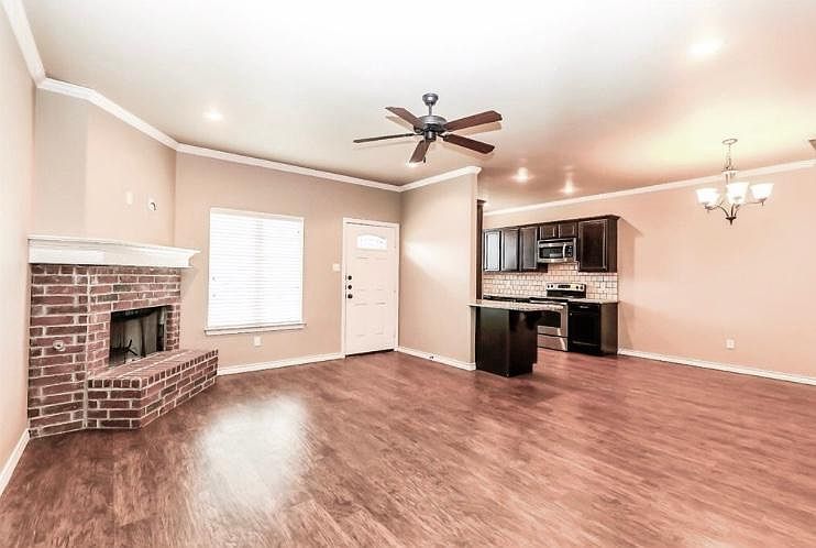open concept kitchen and living room