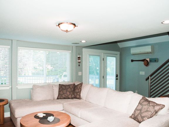 View from Living Room to entry foyer