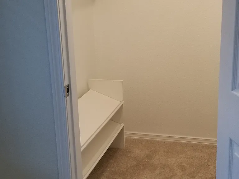 Walk-in closet in the main bedroom