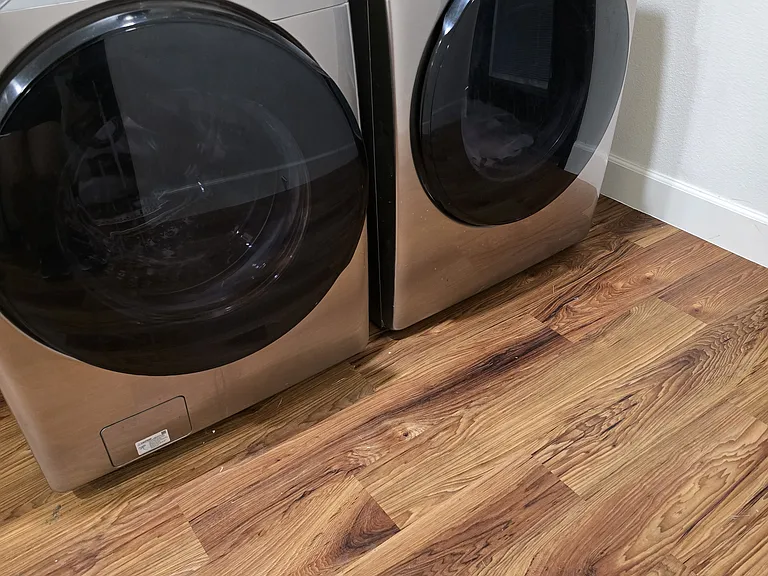 new washer and dryer with steam sanitize feature!