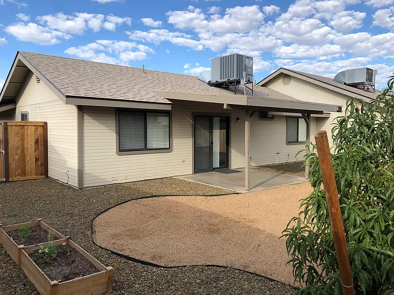 Rear view of Unit A