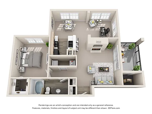 Floor plan A5, The Rodriguez (w/ Den)