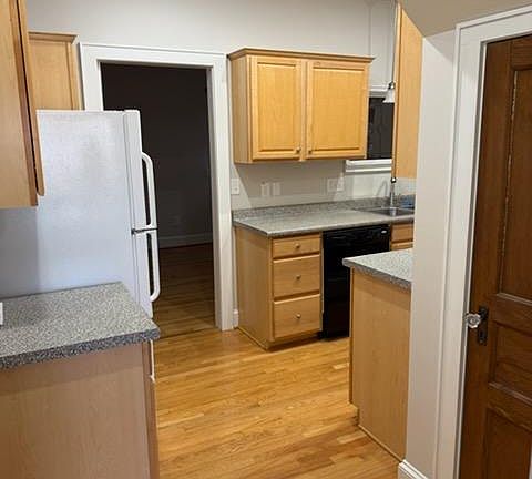 Galley kitchen entry from living room