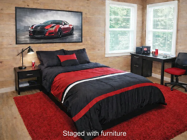Upstairs Bedroom #1-Large and plenty of room for bed, desk and dresser
