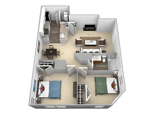 Floor plan Van Buren