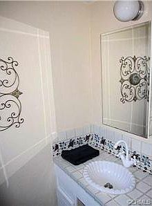 Charming downstairs powder room