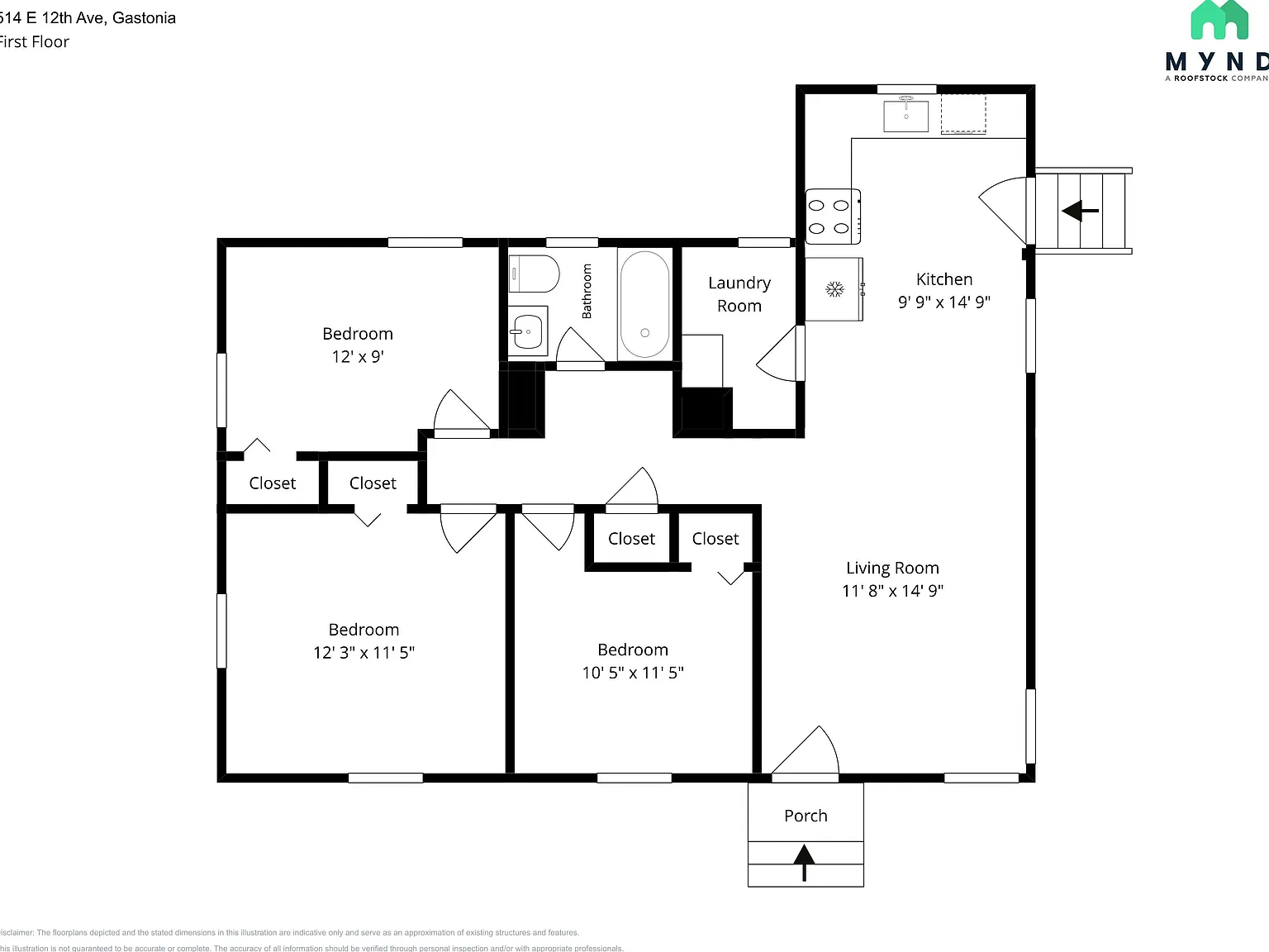 3 bed, 1.0 bath, 965 sqft, $1,415 — Photo 4