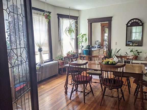 Formal Dining Room with Leaded Glass French Doors