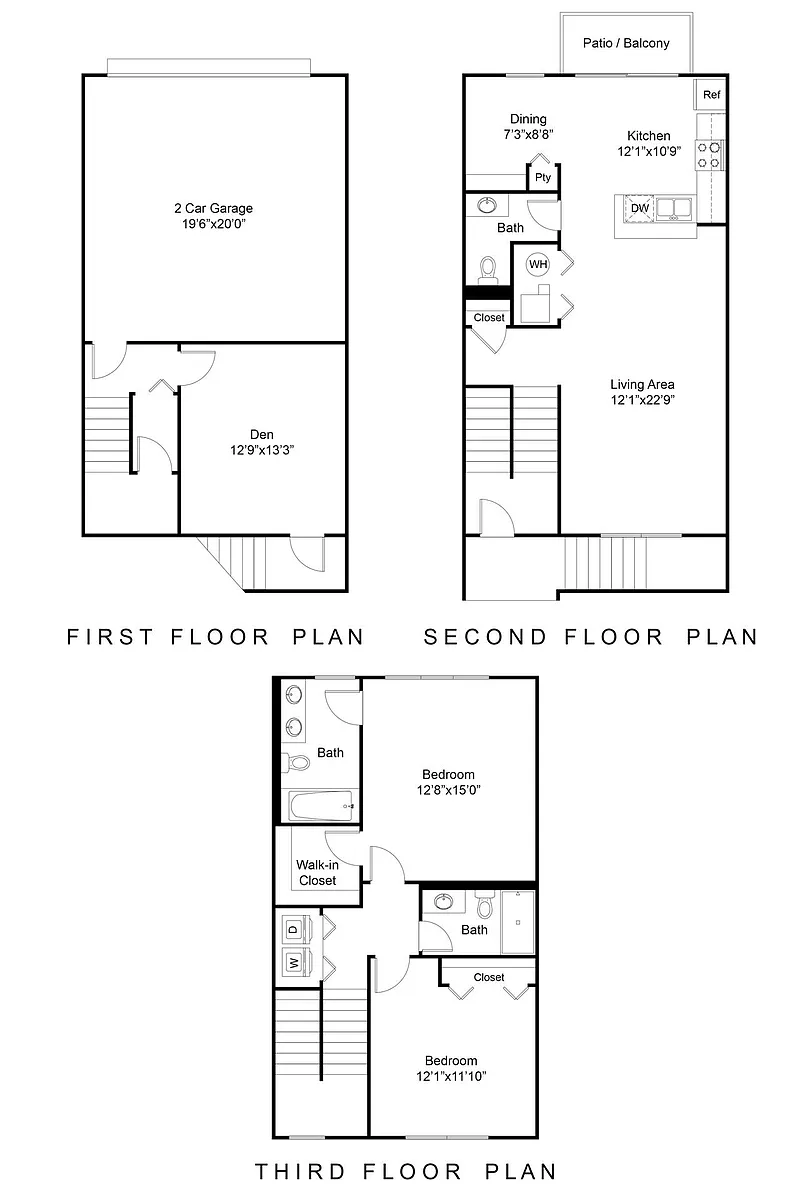 Floor plan Davey Townhome