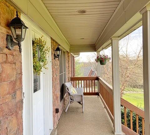 relaxing front porch