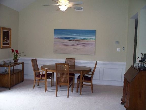 Formal Dining Room with Cathedral Ceiling