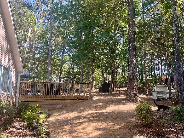 west side of property