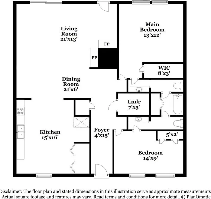 2 bed, 1.5 bath, 1125 sqft, $1,370 — Photo 2