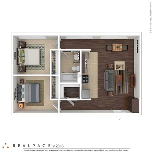 Floor plan 2BR1BAa