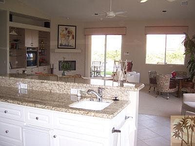 Large kitchen island.