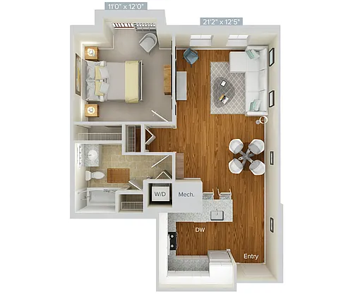 Floor plan A6-733