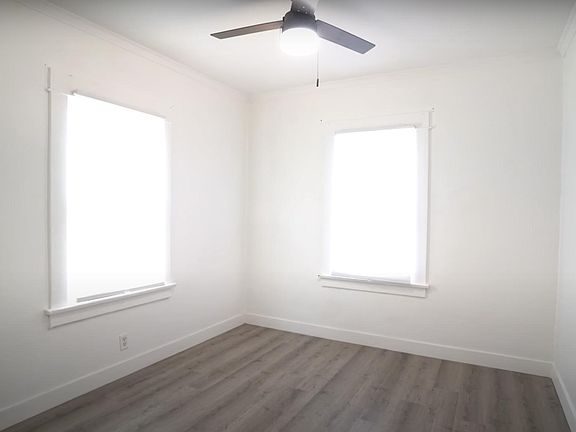 Second bedroom offers ceiling fan and closet (not pictured)