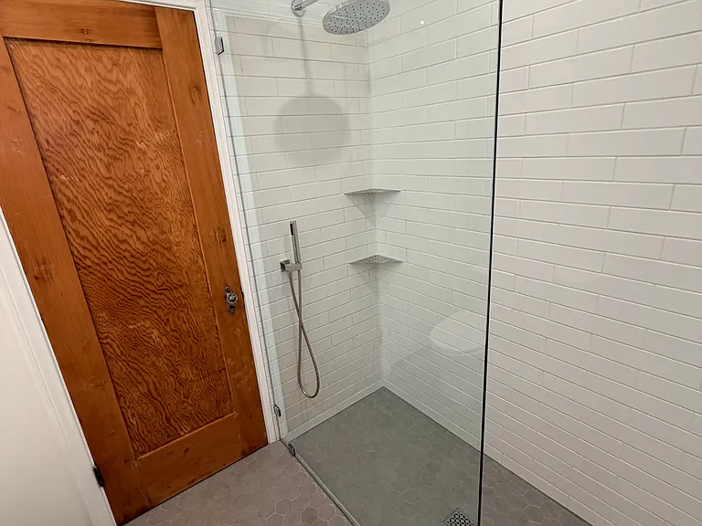 new walk in shower