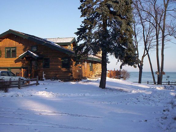 Log Cabin on Lake Michigan
