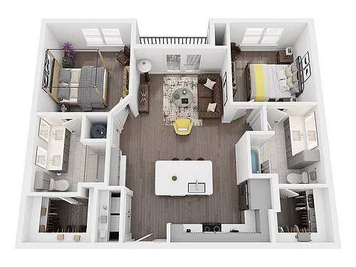 Floor plan B1-HC