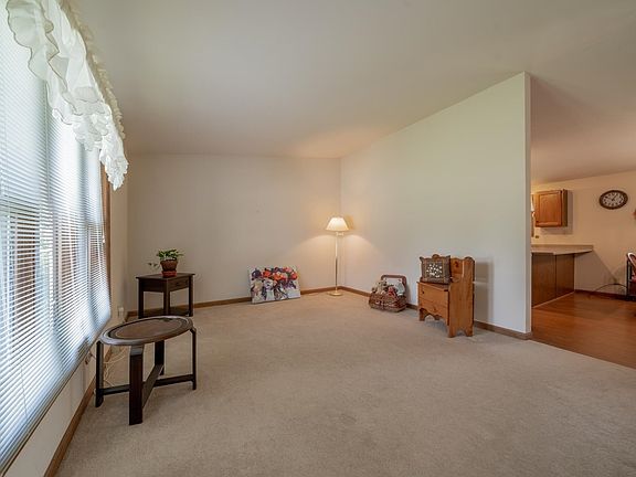 Living room  with vaulted ceiling