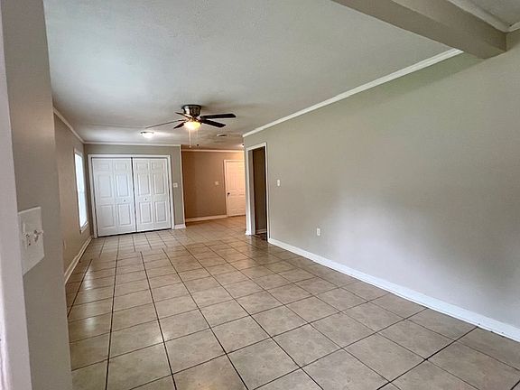 Open floor plan living room, dining room with great flow to kitchen.