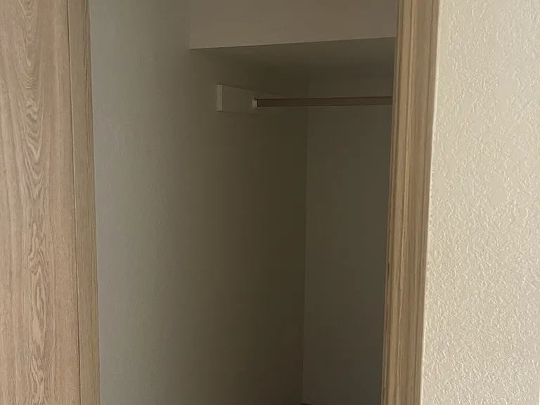 Downstairs closet with storage