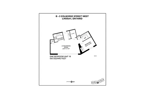 Floor plan 1bdrm 1 Bed 1 Bath 6