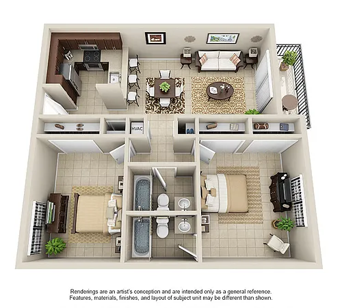 Floor plan PH2 Reno - B