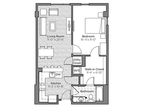 Floor plan The Montgomery
